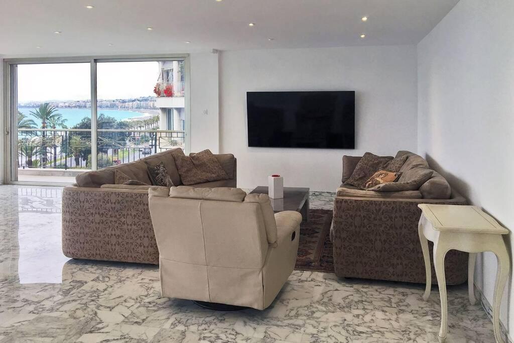 Promenade Des Anglais Amazing Sea View 140M2 3Br Νίκαια Εξωτερικό φωτογραφία